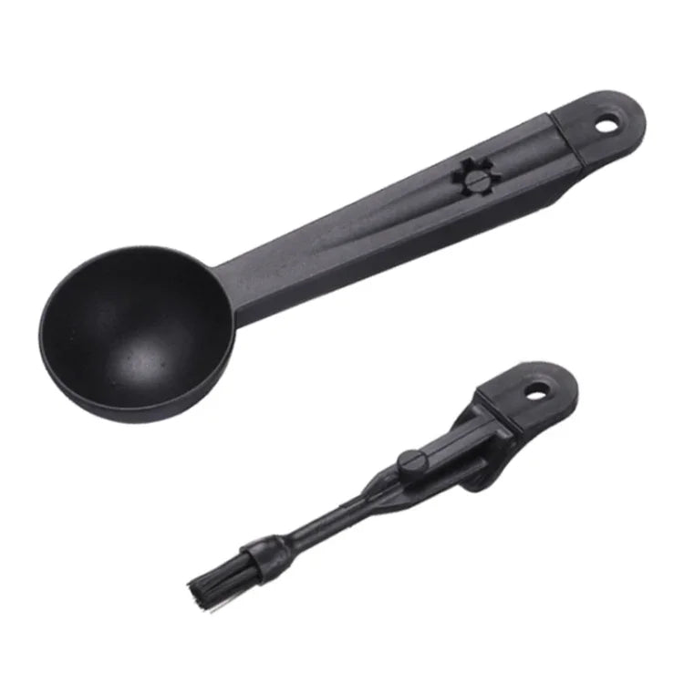 Coffee Machine Cleaning Brush Tool with Measure Scoop Spoon, Coffee Machine Cleaning Tool