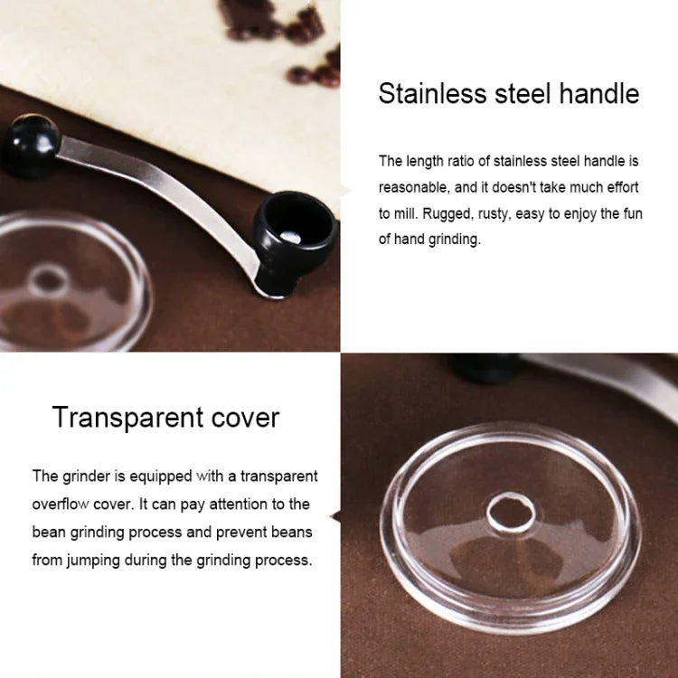 Portable Conical Burr Mill Manual Spice Herbs Hand Grinding Machine Coffee Grinder, Capacity: 20g, Capacity: 20g