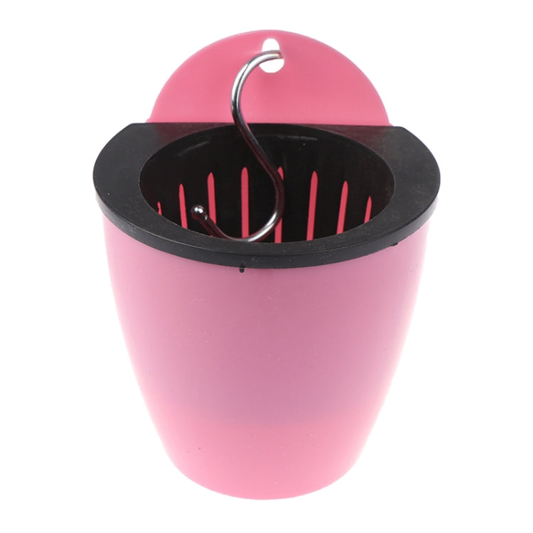 Self-Watering Planter Grow Plants Lazy Flower Pots Wall-hanging Round Resin Plastic Flower Pots, Size: 18x12.5x16cm, Size: 18x12.5x16cm
