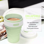 350ml Folding Portable Silicone Coffee Cup Multi-function Travel Cup