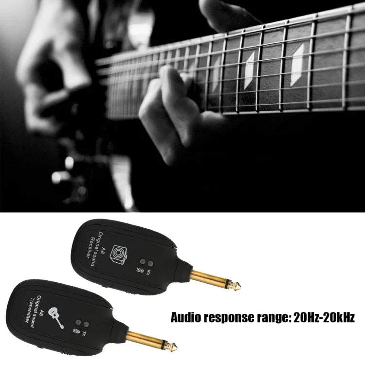Guitar Wireless Transmitter Receiver A8 Electric Guitar Wireless Connection System Pickups, Guitar Wireless Transmitter