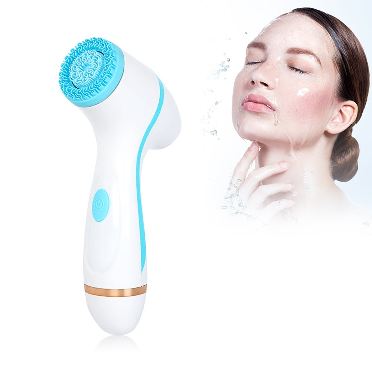 CNaier AE-868 Battery-powered Silicone Ultrasonic Vibration Face Skin Care Electric Facial Cleanser, AE-868(Blue), AE-868(Pink)