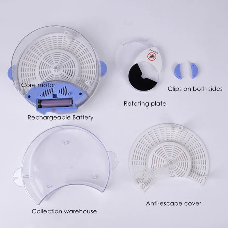 Electric Rotary Fly Catcher Flytrap Mosquito Killer Repellent, US Plug, US Plug