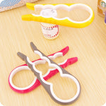 4 in 1 Multi-function Bottle Opener Home Safe Open Cans Anti-skid Cap Kitchen Tool, Random Color Delivery, 4 in 1