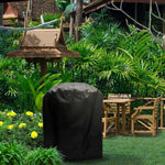 Outdoor Anti-UV Waterproof Dust-proof 210D Oxford Cloth BBQ Circle Protective Bag Charcoal Barbeque Grill Cover, Size: 58x77cm, Size: 58x77cm