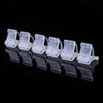 100 PCS Plant Grafting Gardening Plastic Grafting Folder Grafting Clip Transparent Gardening Plastic Grafting Clip Tomatoes Grafting Clips, Plant Grafting Clips