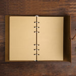 Creative Retro Autumn Leaves Pattern Loose-leaf Travel Diary Notebook, Size: M, M