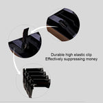 Durable Four-frame ABS Cash Coin Register Insert Tray Cashier Drawer Storage Cash Register Tray Box Classify Organizer, Four-frame (Black)