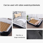 Dog Bone Pattern Big Soft Warm Kennel Pet Dog Cat Mat Blanket, Size: S, 60×45×15cm, Size: S
