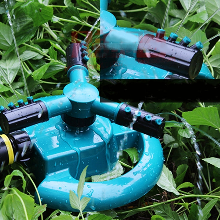 Garden Automatic Rotating Nozzle 360 Degree Rotary Automatic Sprinkler Garden Lawn Watering Nozzle Irrigation Nozzle with 3/4 inch Water Hose Connector, With 3/4 inch Water Hose Connector