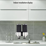 Hotel Shower Manual Dispenser Wall Mounted Washing Liquid Shampoo Soap Bottle, Capacity: 500ml, 500ml/Dark Red, 500ml/Green, 500ml/Gold, 500ml/Blue, 500ml/Purple, 500ml/Silver, 500ml/White