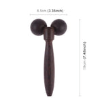 Wenge Solid Wood Manual Roller Massager