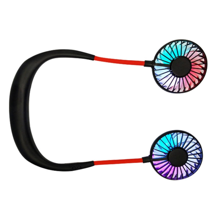 Creative Mini Hanging Neck Type Fan Outdoor LED Fan, F008 (Black), F008, F008 (Blue), F008 (White)