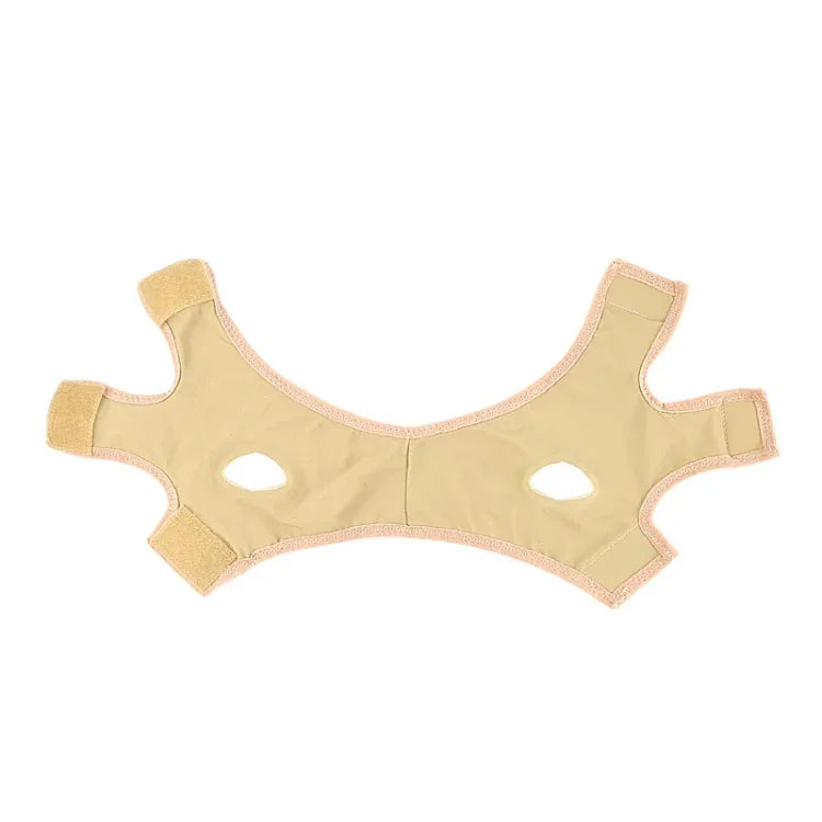 Lycra Flesh Color Breathable Skin Care And Lift Reduce Double Chin Mask Face Belt, Size: XL, Size: XL
