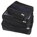 3 PCS / Sets Multi-function Football Texture 210D Polyester Waterproof Travel Clothes Underwear Storage Bag
