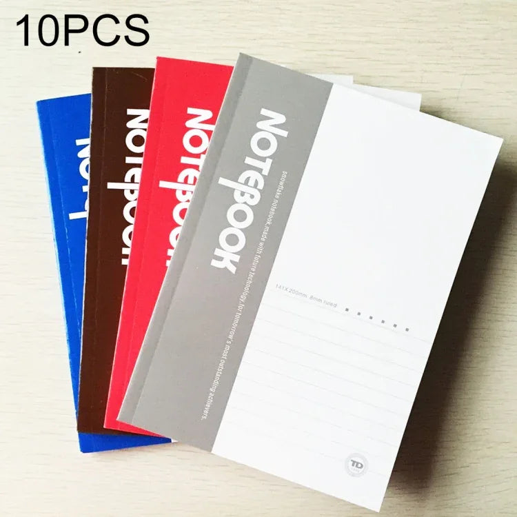 10 PCS 20 Pages A5 Soft Cover Diary Notebook Office Supply, Random Color Delivery, 20 Pages