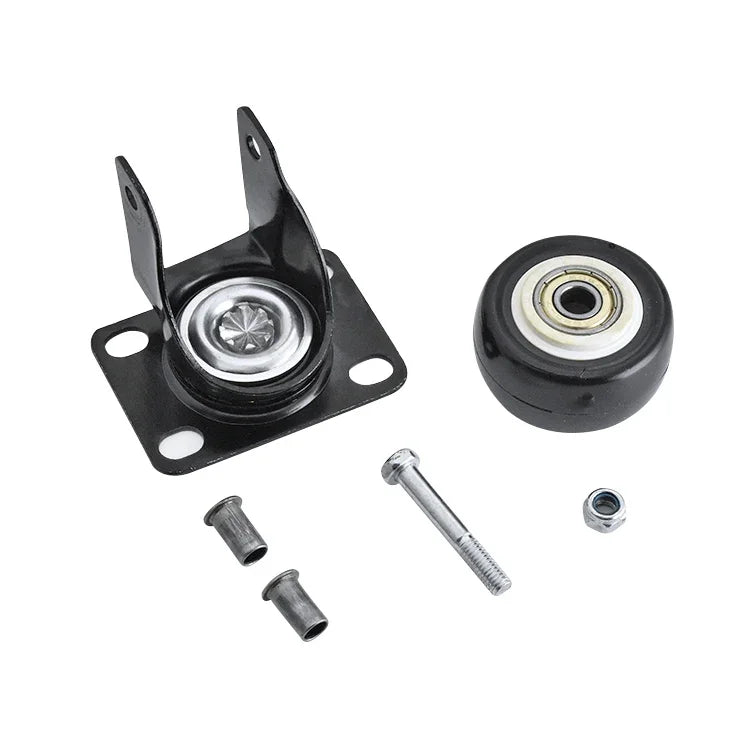 2 PCS 2 inch Furniture Cabinet Coffee Table Silent Universal Brake Wheel, 2 inch Universal Brake Wheel