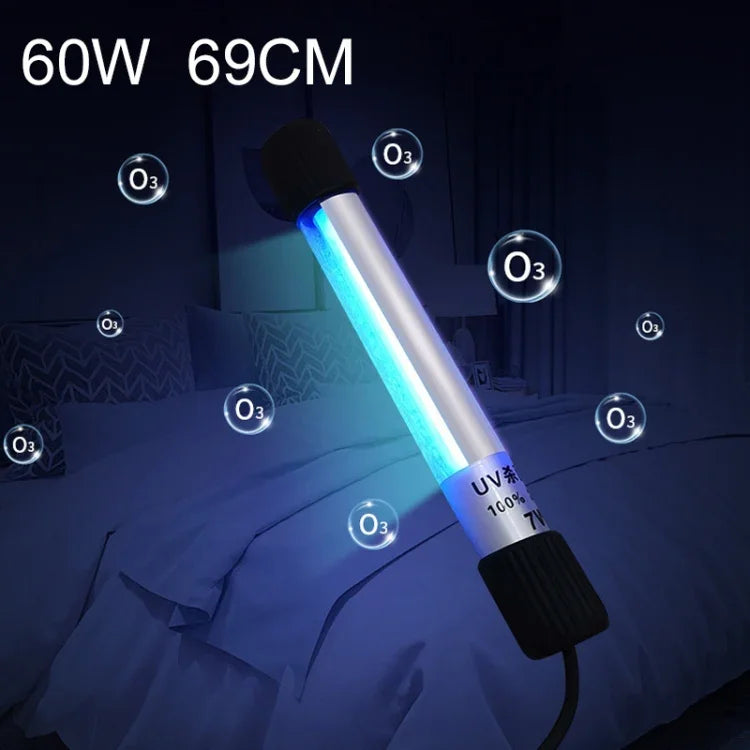 60W 69cm Length Ozone UV Strong Light Disinfection Portable Anti-virus Sterilization Lamp Bar Strip, CN Plug, 60W 69cm
