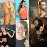 18H613# Invisible Seamless Bandage-style  Wig Long Straight Hair Wig Ponytail, 18H613#
