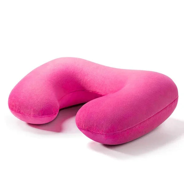 Air Inflatable U-Shaped Travel Neck Pillow Cushion