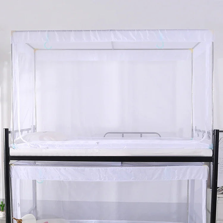 Student Dormitory Square Ceiling Zipper Mosquito Net Encryption Zipper Three Door Defence Mosquito for Upper Berth, Upper Berth(Grey), Upper Berth(Blue), Upper Berth(White)