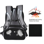 HAWEEL 14W Foldable Removable Solar Power Outdoor Portable Canvas Dual Shoulders Laptop Backpack, USB Output: 5V 2.1A Max