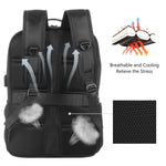 HAWEEL 14W Solar Panel Power Backpack Laptop Bag with Handle and 5V / 2.1A Max USB Charging Port, 14W Backpack 2