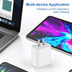 HAWEEL 20W Dual-Port Fast Charger Adapter, US Plug, Dual-Port Charger US Plug