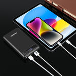 HAWEEL DIY 6 x 18650 Battery 24W Fast Charge Power Bank Box Case with Display, Not Include Battery, 6 x 18650 Battery
