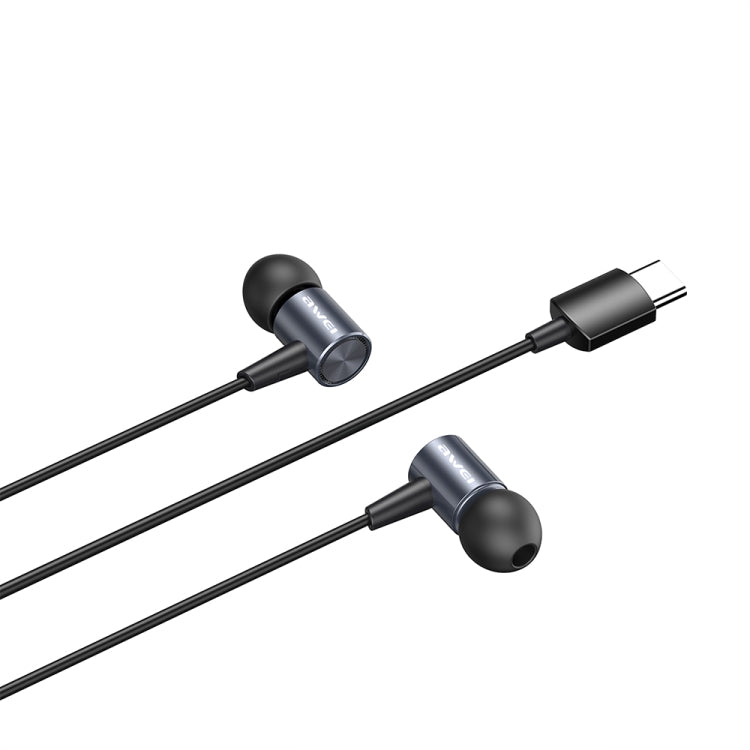 awei TC-2 USB-C / Type-C Interface 6D Stereo Surround Wired Headphones