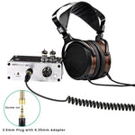 ZS0227 Headphone Dual 3.5mm Spring Audio Cable for Denon AH-D7100 7200 D600 D9200 5200