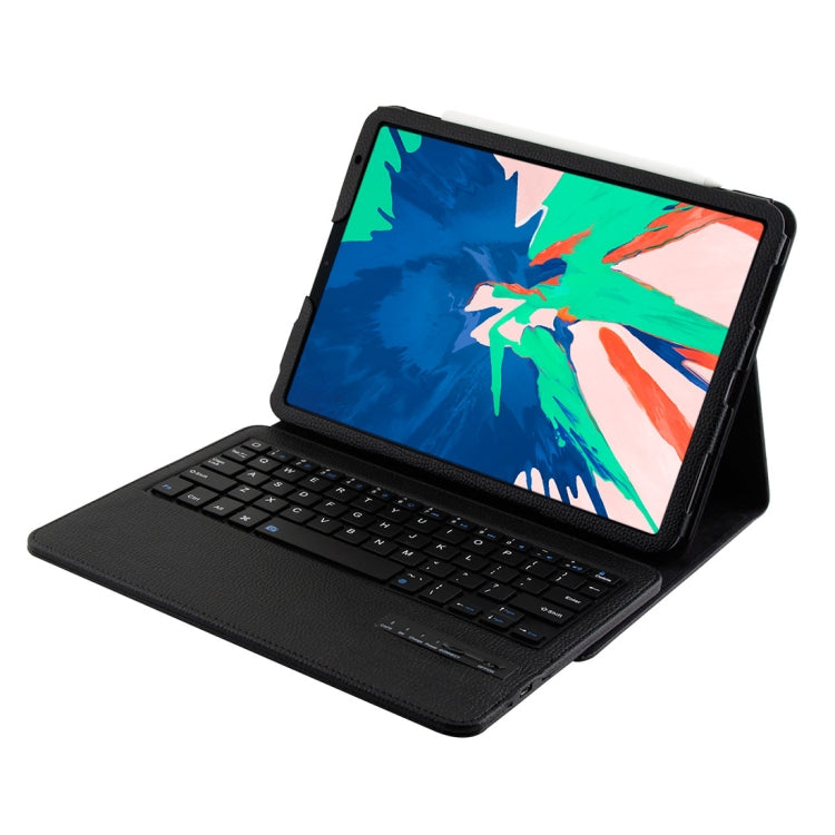 IP011 Detachable Bluetooth 3.0 ABS Keyboard + Litchi Texture Leather Tablet Case for iPad Pro 11 inch (2018), with Sleep Function, IP011