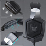 ONIKUMA K8 Over Ear Bass Stereo Surround Gaming Headphone with Microphone & LED Lights