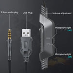 ONIKUMA K6 Over Ear Bass Stereo Surround Gaming Headphone with Microphone & RGB Lights