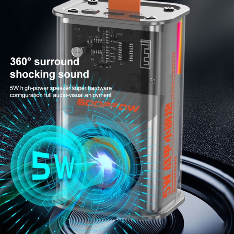 5W Portable Bullet TWS Wireless Bluetooth Speaker, (Purple), (Orange), (Green), (Grey)
