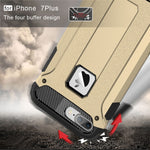 For iPhone 8 Plus & 7 Plus   Tough Armor TPU + PC Combination Case, For iPhone 7 Plus, For iPhone 8P & 7P