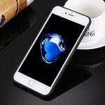 For iPhone 8 Plus & 7 Plus   Solid Color TPU Protective Case Without Round Hole