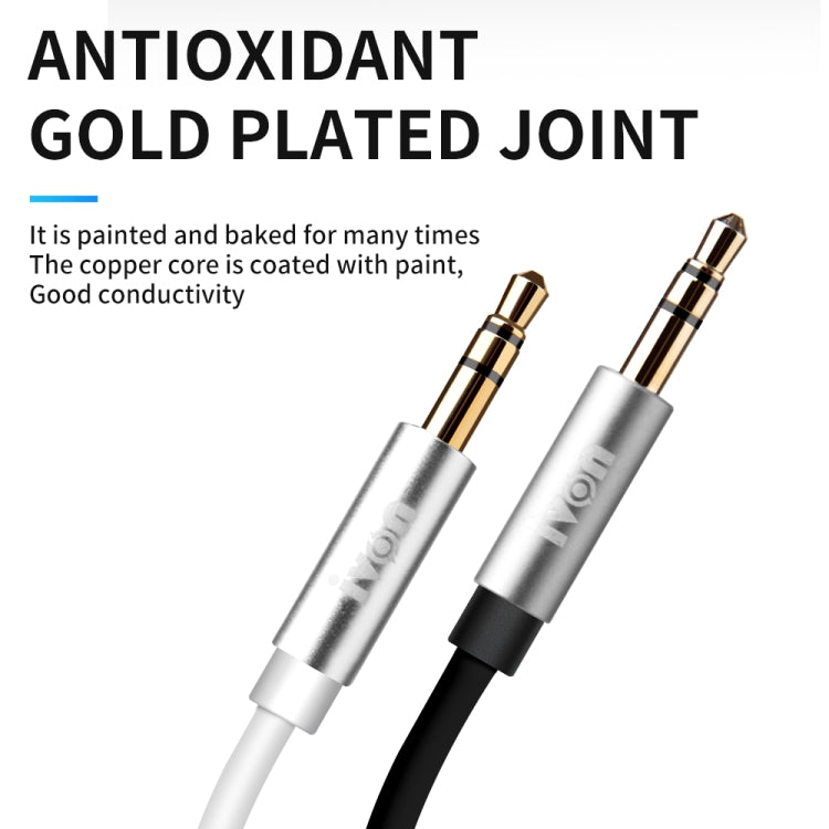 IVON CA55 3.5mm Male to Male AUX Audio Cable, Cable Length: 1m