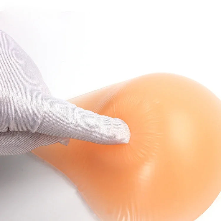 AS2 Spiral Shape Postoperative Rehabilitation Fake Breasts Silicone Breast Pad Nipple Cover 230g/Right, 230g/Right