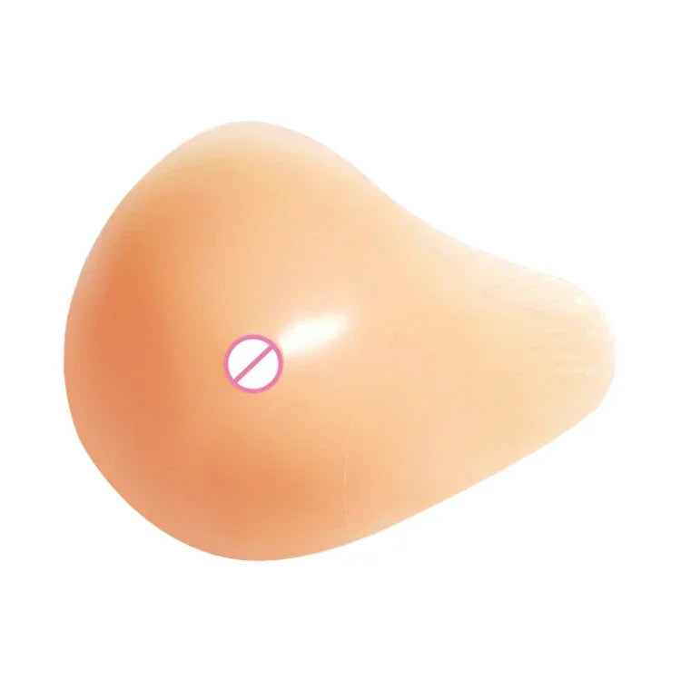 AS4 Spiral Shape Postoperative Rehabilitation Fake Breasts Silicone Breast Pad Nipple Cover 300g/Left, 300g/Left