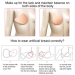 AS4 Spiral Shape Postoperative Rehabilitation Fake Breasts Silicone Breast Pad Nipple Cover 300g/Left, 300g/Left