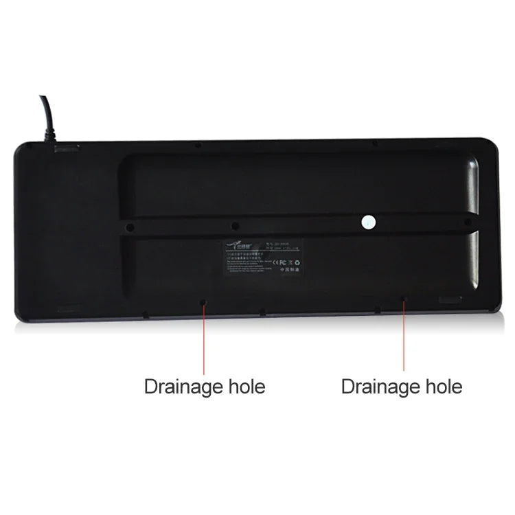 DS-8900 USB Interface Prevent Water Splashing Laser Engraving Character One-piece Wired Trackball Keyboard, Length: 1.5m, DS-8900 USB