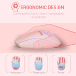 MKESPN SXS-838 Type-C Interface RGB Hollow Wired Mouse, Type-C