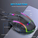 MKESPN X15 Full Speed 12800DPI 12 Buttons Macro Definition RGB Wired Mouse, x15