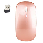 HXSJ M80 2.4GHz Wireless 1600DPI Three-speed Adjustable Optical Mute Mouse, Silver, White, Black, Grey, Gold, Rose Gold