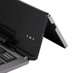 F18 Ultra-slim Rechargeable Foldable 58 Keys Bluetooth Wireless Keyboard with Holder