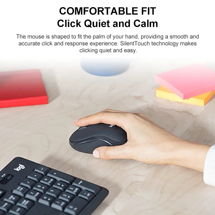 Logitech MK295 USB Wireless Silence Keyboard Mouse Set