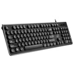 ZGB S500 Round Key USB Wired Computer Keyboard, Round Key (White), Round Key (Black)