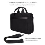 DJ06 Oxford Cloth Waterproof Wear-resistant Portable Expandable Laptop Bag for 15.4 inch Laptops, with Detachable Shoulder Strap, 15.4 inch