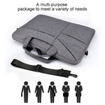 ST02S Waterproof Tear Resistance Hidden Portable Strap One-shoulder Handbag for 15.6 inch Laptops, with Suitcase Belt, ST02S 15.6 inch Black, ST02S 15.6 inch Dark Gray, ST02S 15.6 inch Pink, ST02S 15.6 inch Light Grey, ST02S 15.6 inch Navy Blue